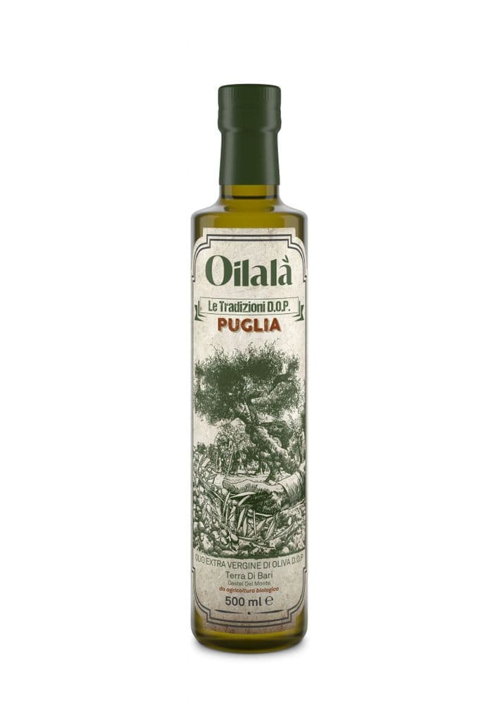 Oilala - Le Tradizioni PDO Terra di Bari 500ml Organic Extra Virgin Olive Oil