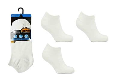 £2.95 - 12 pack Men's White Trainer Socks x 1 Dozen