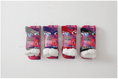 12pk Ladies Asst Ultimate Heat Thermal Socks