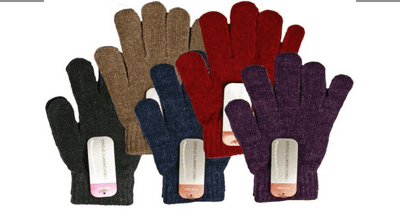 12x Ladies Chenille Magic Gloves, Assorted
