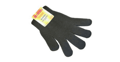 12x Ladies Thermal Acrylic Gloves, Black