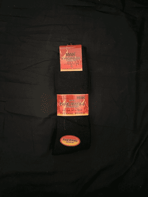 4 x 3pk Mens WInter Black Thermal Socks