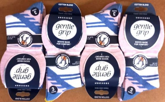 GENTLE GRIP SOLRH153G3 WOMEN'S SOCKS 4-8