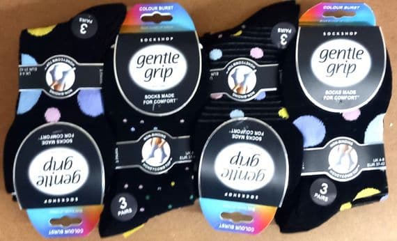 GENTLE GRIP SOLRH253G3 WOMEN'S SOCKS 4-8(