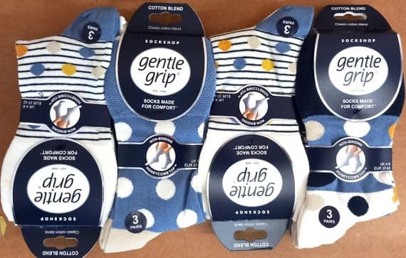 GENTLE GRIP SOLRH258G33 WOMEN'S SOCKS 4-8