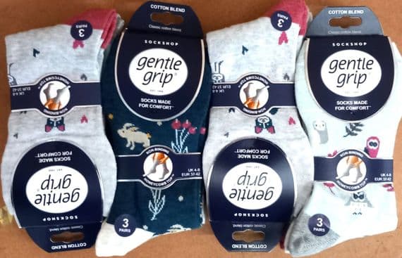 GENTLE GRIP SOLRH267G3 WOMEN'S SOCKS 4-8
