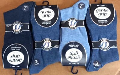 GENTLE GRIP SOMR53H3BLU MENS SOCKS 6-11
