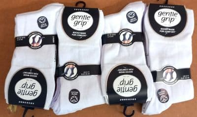 GENTLE GRIP SOMRG50H3WTE MENS SOCKS 6-11