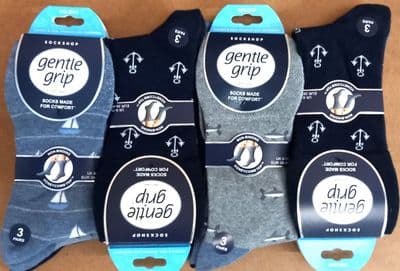 GENTLE GRIP SOMRH200H3 MENS SOCKS 6-11