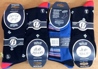 GENTLE GRIP SOMRJ549H3 MENS SOCKS 6-11