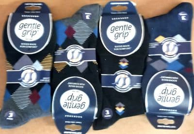 GENTLE GRIP SOMRJ620H3 MENS SOCKS 6-11
