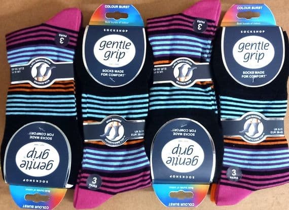 GENTLE GRIP SOMRJ626H3 MENS SOCKS 6-11