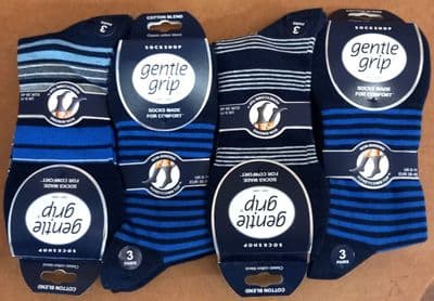 GENTLE GRIP SOMRJ627H3 MENS SOCKS 6-11