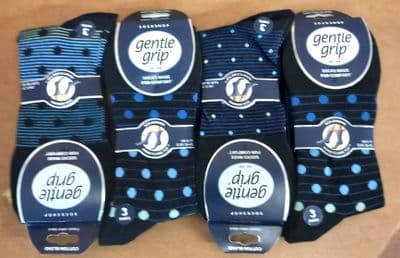 GENTLE GRIP SOMRJ628H3 MENS SOCKS 6-11