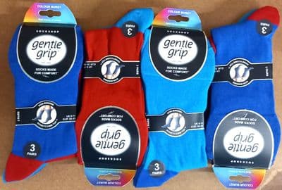 GENTLE GRIP SOMRJ88H3 MENS SOCKS 6-11 (