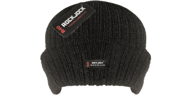 RockJock Ribbed Knit Beanie Hat with Cuff Adults