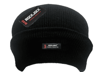 RockJock Smooth Knit Cuffed Beanie Hat Adults