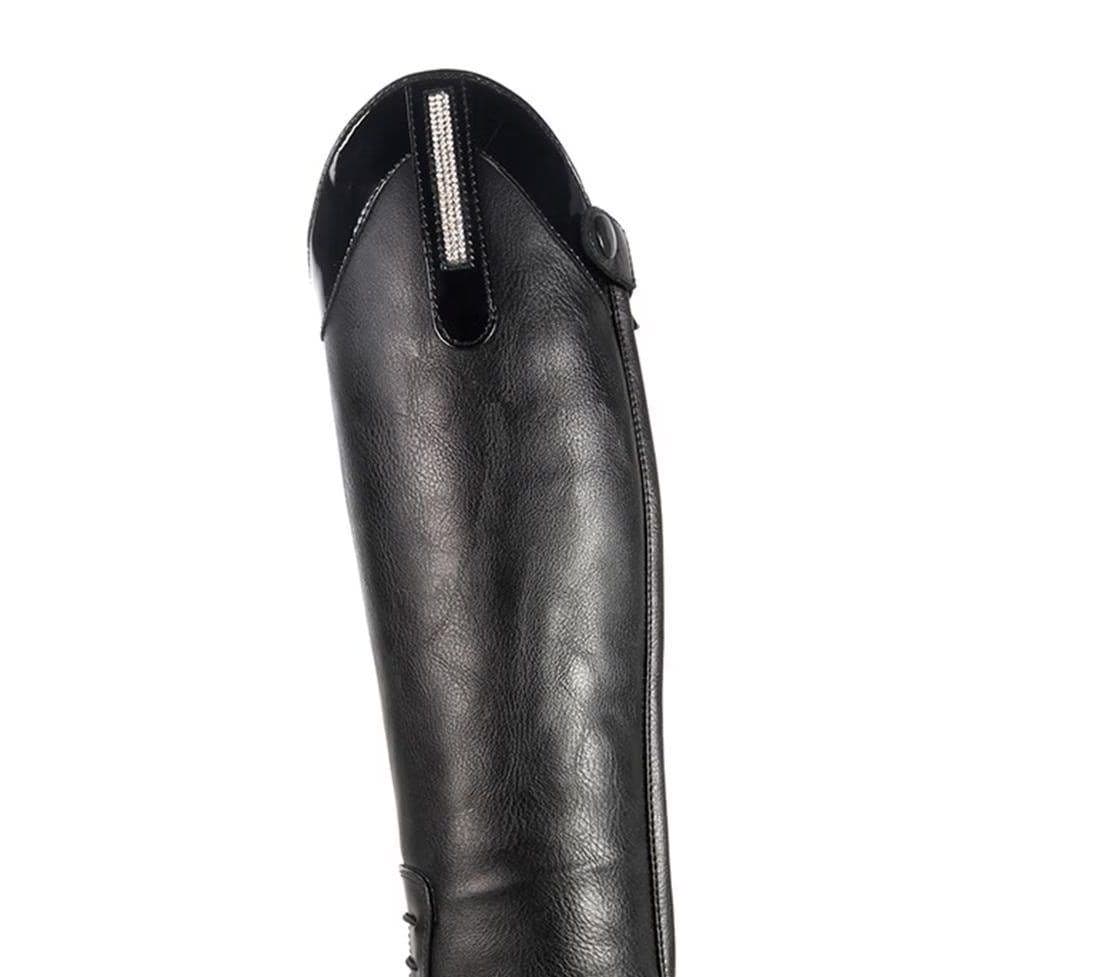 Brogini Kids Como Piccino Black Patent Top Boots Saddlemasters