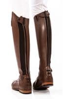 Brogini Turin Pro Competition Boot Lace Front Field Boot Brown - Saddlemasters