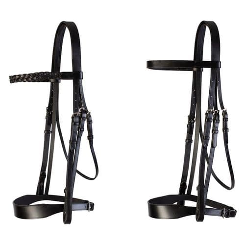 Cameo Equine Hunt Bridle 2 Browbands