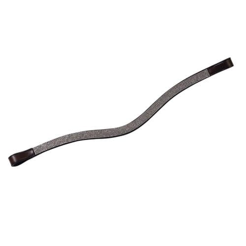 Collegiate Curved Silver Chain Browband