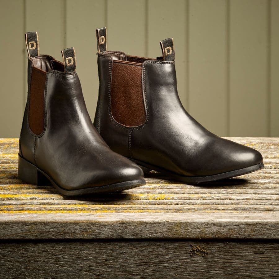 Dublin Foundation Jodhpur Boots II - Full-Grain Leather Riding Boots With Elastic Ankle & Rubber Sole