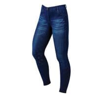 Dublin Shona Full Grip Silicone Print Denim Breeches - Saddlemasters
