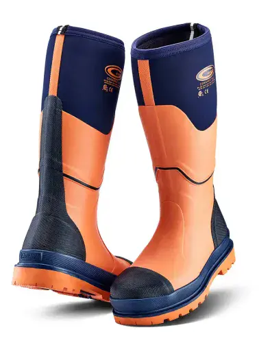 Grubs Ceramic Neoprene Non-Metallic Rubber Safety Wellington 5.0 S5 Orange Boots