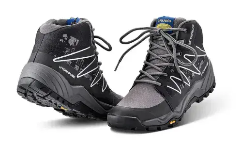 Grubs Explore Walking Laced Water-Resistant Charcoal Boot