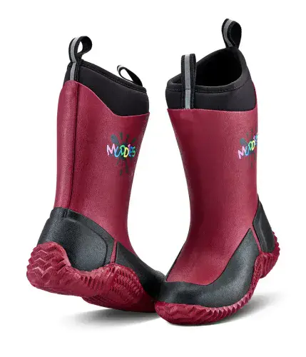 Grubs Muddies ICICLE Neoprene Ankle 5.0 Kids Tawny Red Boots