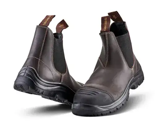 Grubs Tornado Leather S3 SRC Mahogany Ankle Boots