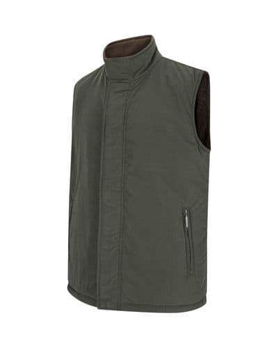 Hoggs of Fife Breezer Bodywarmer - Loden/Coffee
