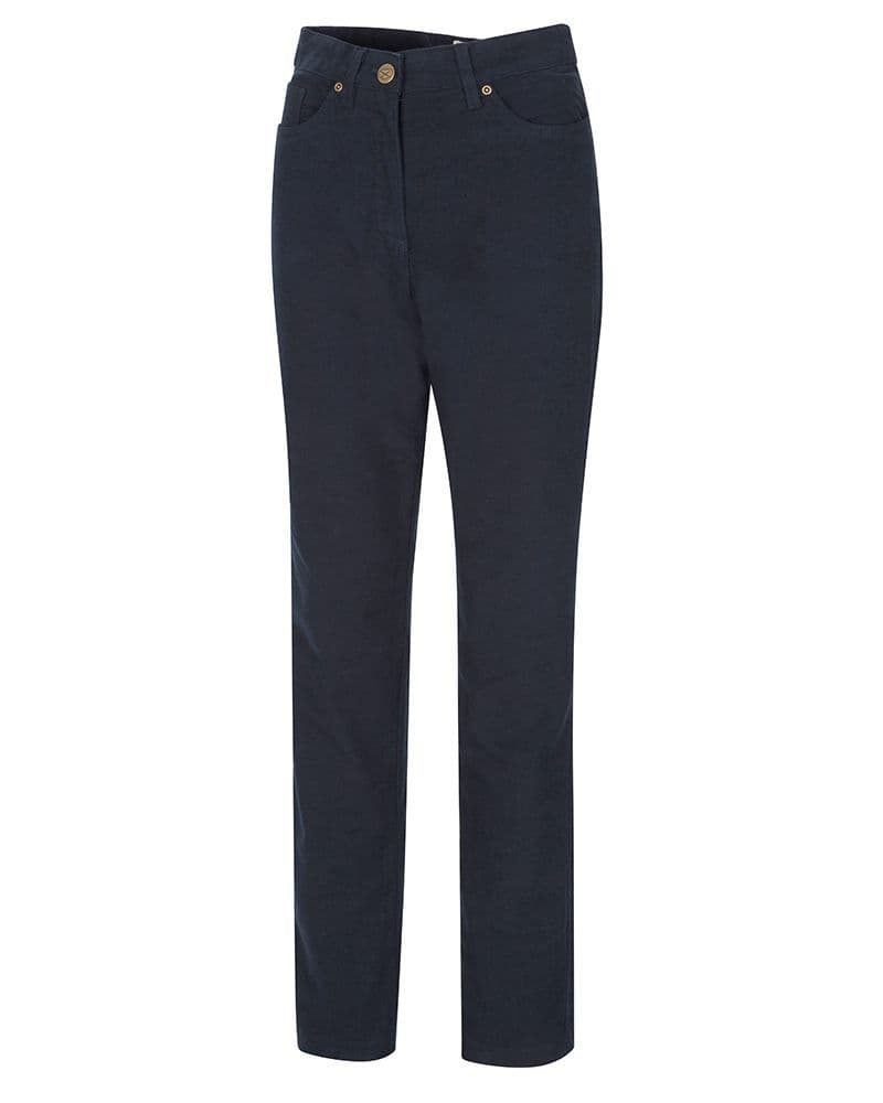 Hoggs of Fife Catrine Ladies Stretch Moleskin Jeans Midnight Navy