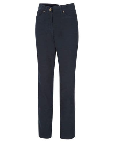 Hoggs of Fife Catrine Ladies Stretch Moleskin Jeans - Midnight Navy