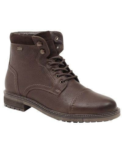 Hoggs of Fife Cruden Waterproof Thermal Lace Country Boots - Hickory Brown
