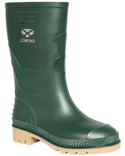 Hoggs of Fife Lomond Mens PVC Wellington Boots - Green