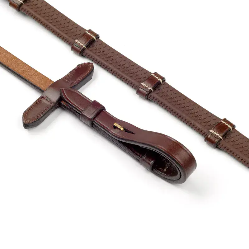 Lynton 5/8" Rubber Reins With Dimpled Grip Black P