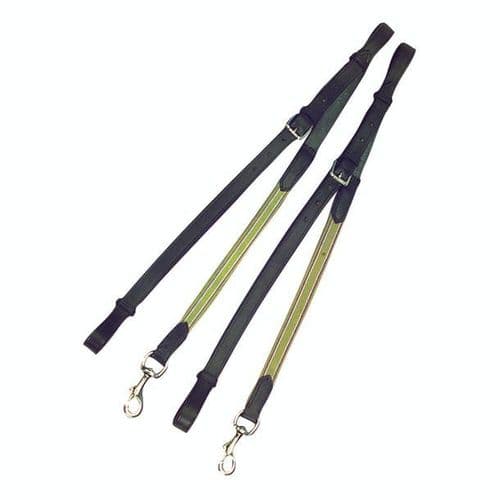 Kincade Leather/Elastic Side Reins Black