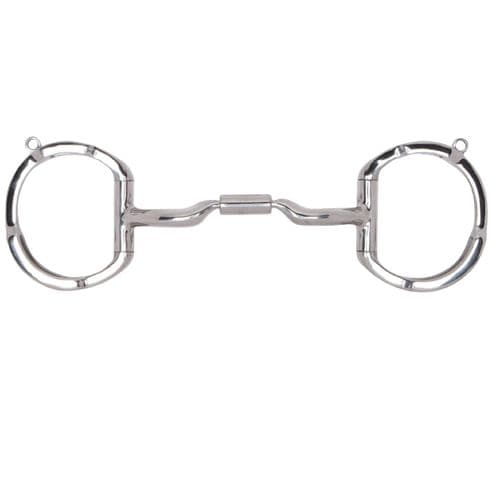 MB04 Myler Low Port Comfort Snaffle Eggbutt with Hooks