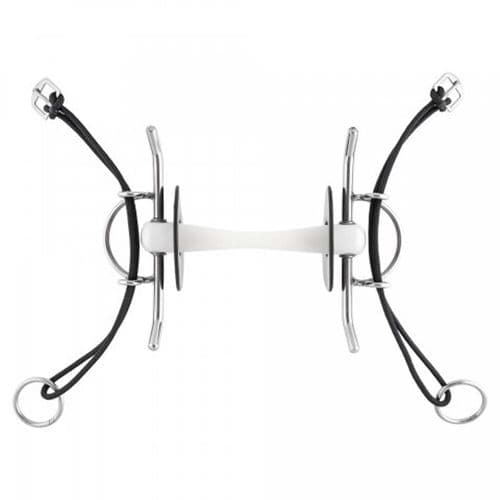 Nathe Full Cheek Gag Bit 20mm with Flex. Mullen Mouth