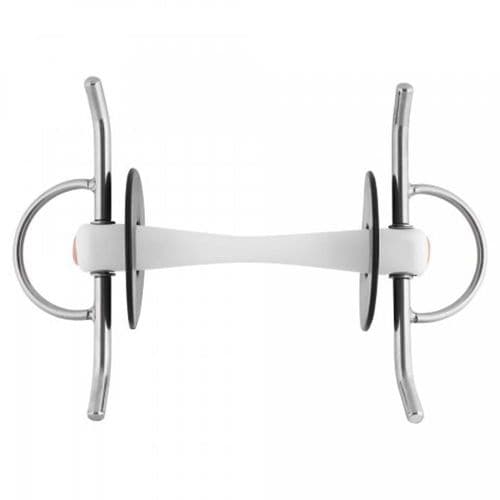 Nathe Full Cheek Snaffle Bit 20mm with Flex. Mullen Mouth