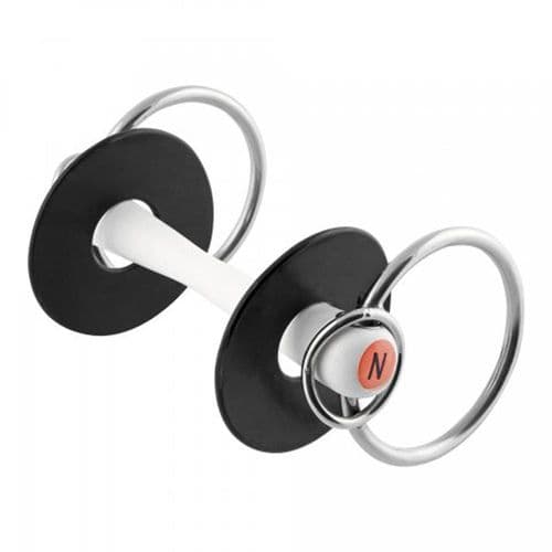 Nathe Standard Bit with Additional Small Ring 20mm Mouthpiece Thickness 70mm Rings