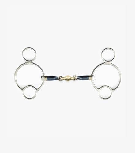 Premier Equine Blue Sweet Iron Universal Bit with Brass Alloy Lozenge