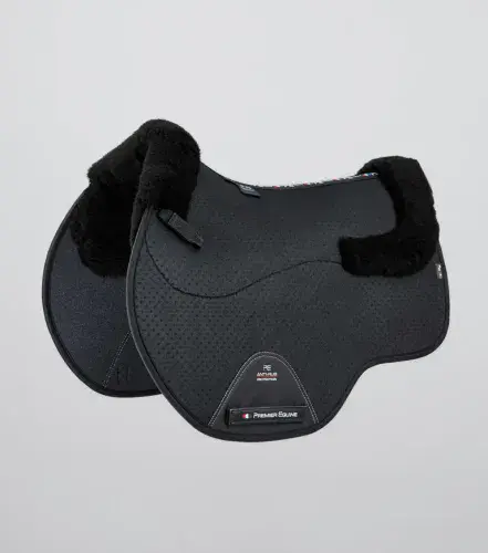 Premier Equine Close Contact Airtechnology Shockproof Wool Saddle Pad - GP/Jump Square