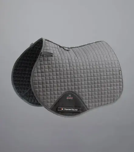 Premier Equine Close Contact Plain Cotton GP/Jump Saddle Square