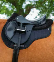 Premier Equine Close Contact Wool Half Lined European GP/Jump Saddle Square - Saddlemasters