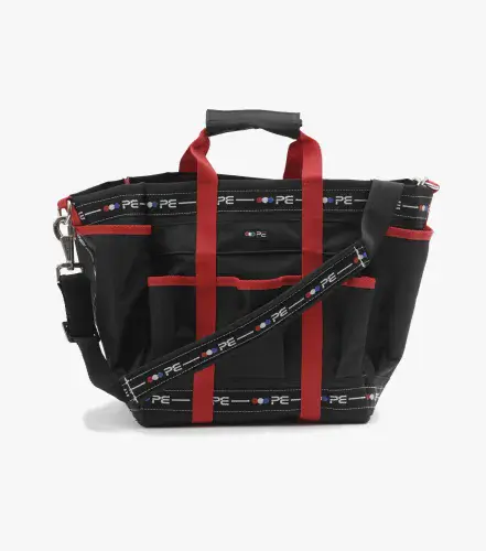 Premier Equine Grooming Kit Bag Black & Red