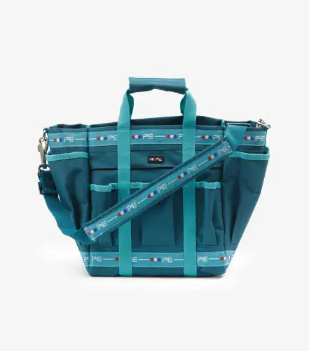 Premier Equine Grooming Kit Bag Med Blue & Peacock