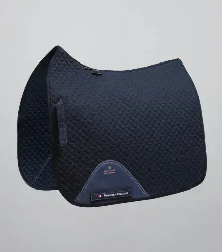 Premier Equine Pony Plain Cotton Dressage Saddle Square