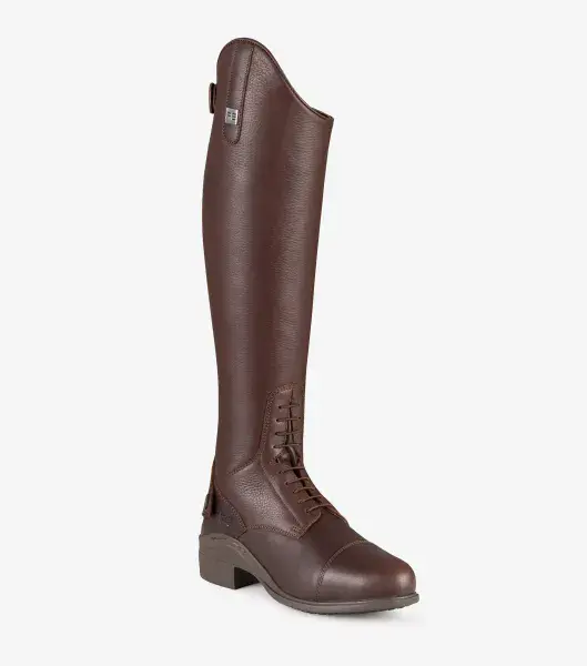Two tone leather riding boots online